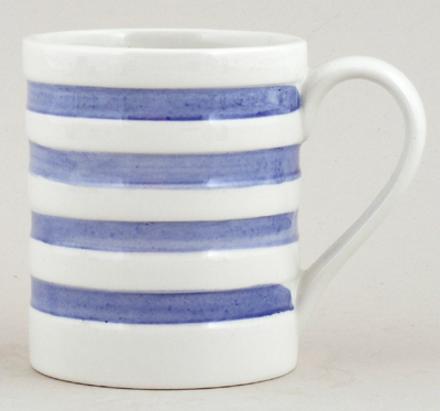 Mug Hooped Pale Blue